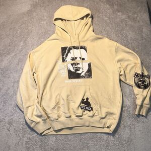 Michael Myers Halloween 2 Hoodie Size Large Tan Patchwork